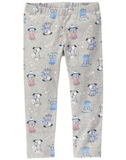 GYMBOREE MIX N MATCH GRAY w/ PUPPIES A/O LEGGINGS 6 12 18 NWT