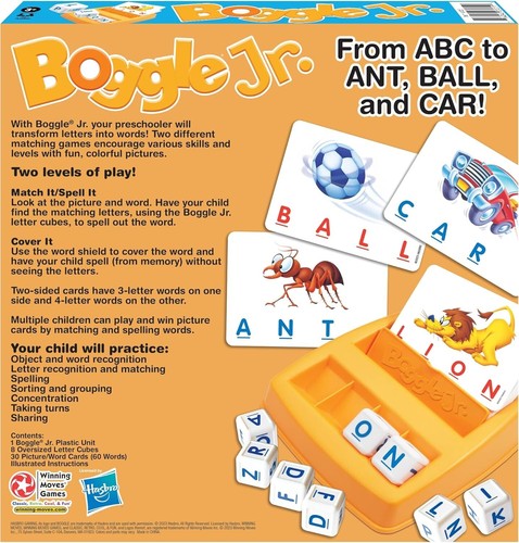 BOGGLE JR - Preschool Word Learning Picture Alphabet Game - Kids Ages 3 + - Picture 4 of 4
