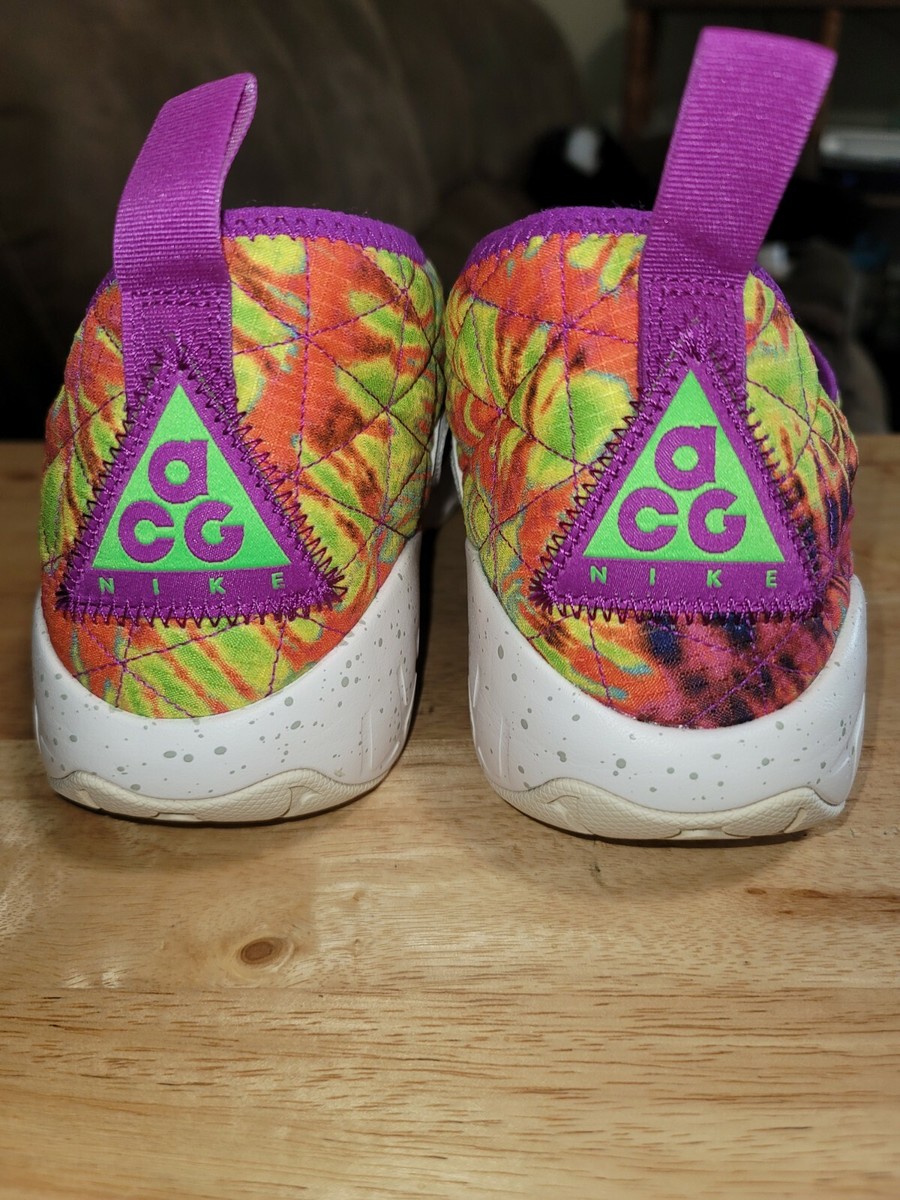 Nike ACG MOC 3.0 Size 10.5 Shoes Tie Dye Vivid Purple CW2463 