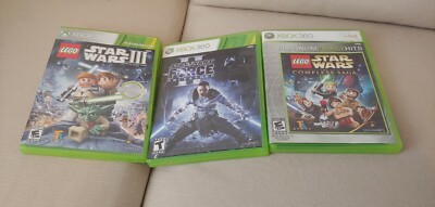 LEGO Star wars The Complete Saga clone Wars the force unleashed 2 set of 3 games