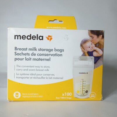 Medela Breast Milk Storage Bags, 100 Count, Ready to Use Breastmilk Bags Sealed
