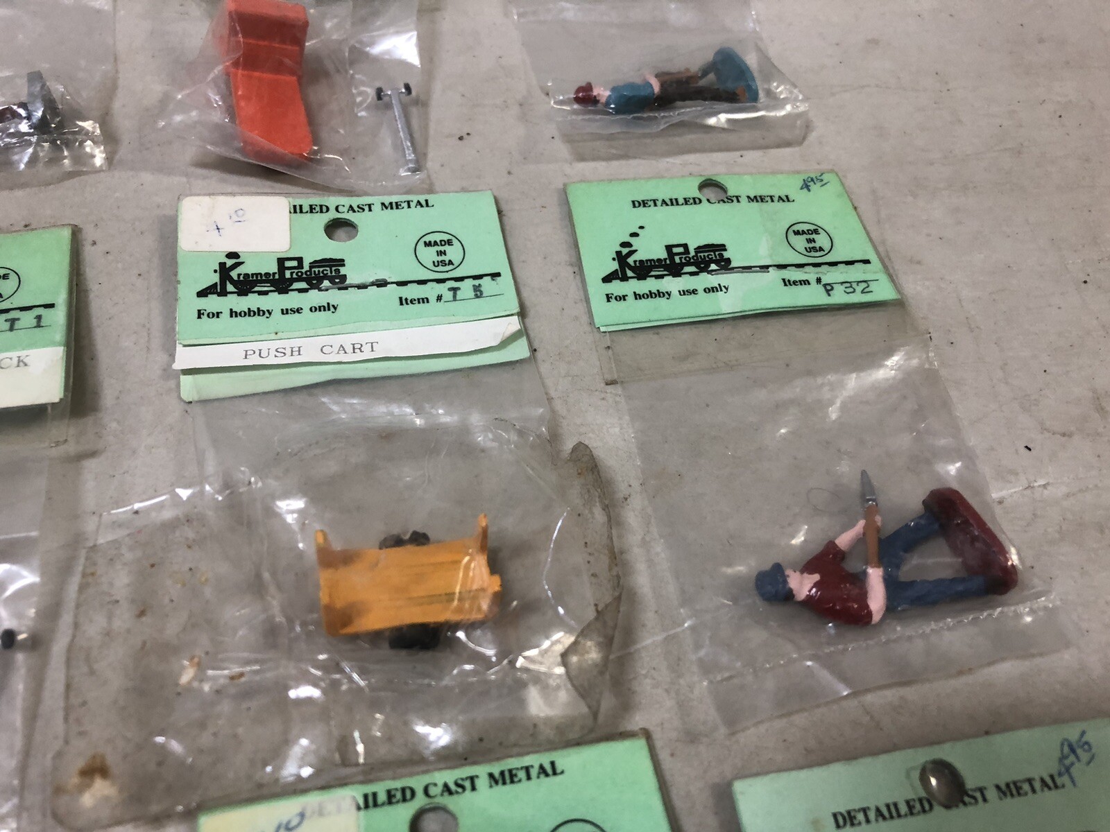 LOT(X24) Kramer Products Detailed Cast Metal HO Train parts eBay