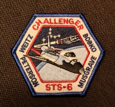 Raumfahrt Aufnäher Patch Challenger STS-6, 1983
