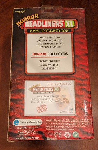 Gunnar Hansen Signed TCM Leatherface Horror Headliners XL Figure JSA - Picture 4 of 10