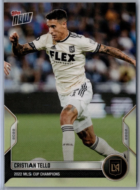 2022 Topps Now MLS #CUP-14 Cristian Tello LAFC Los Angeles FC