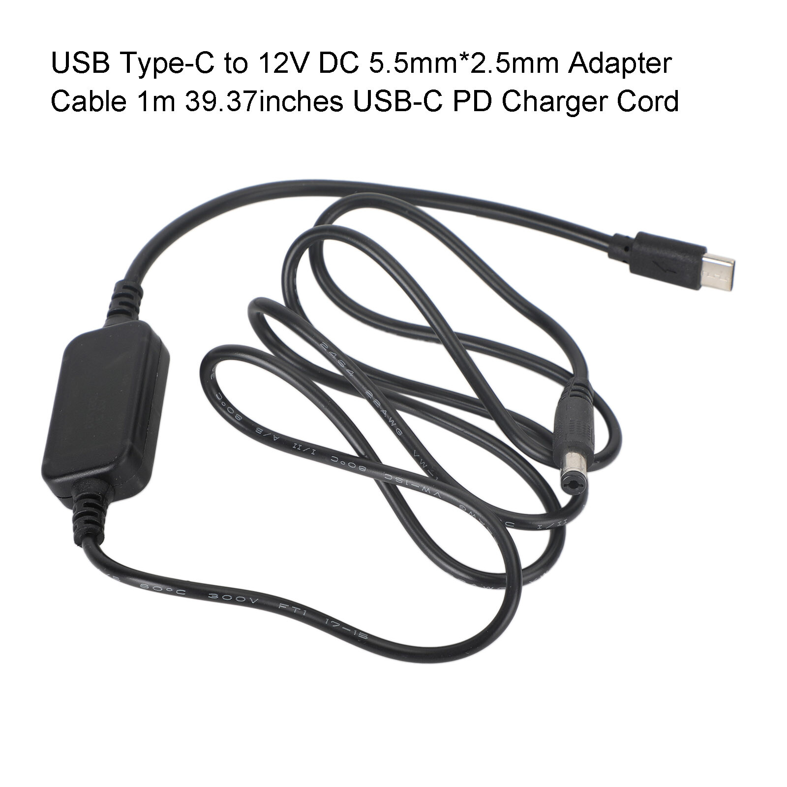 12 Volt Usb To 12v Adapter 5 5mm 2 5mm 1m 39 37inches Pd Charger Cord Cable Da Ebay