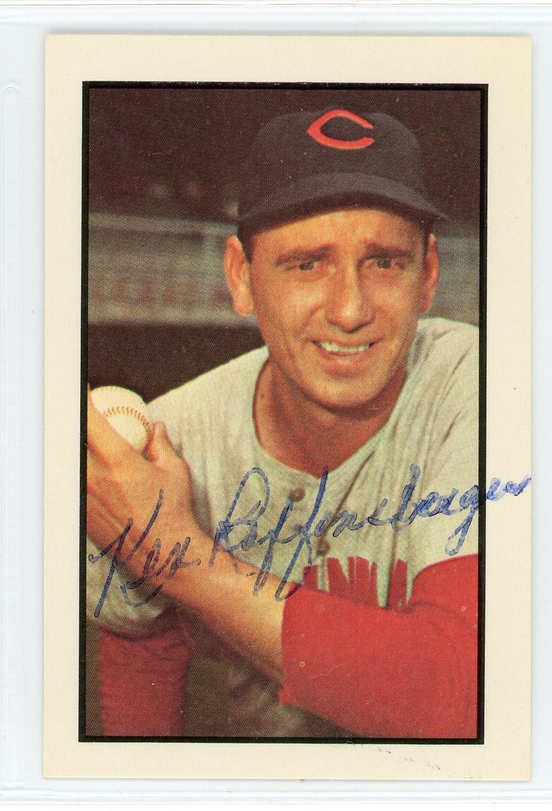KEN RAFFENSBERGER AUTOGRAPHED 1953 Bowman reprint card PSA/DNA ...