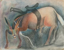 FRANCISCO TOLEDO Surrealism Art Poster or Rolled Canvas Print "BURITTO"