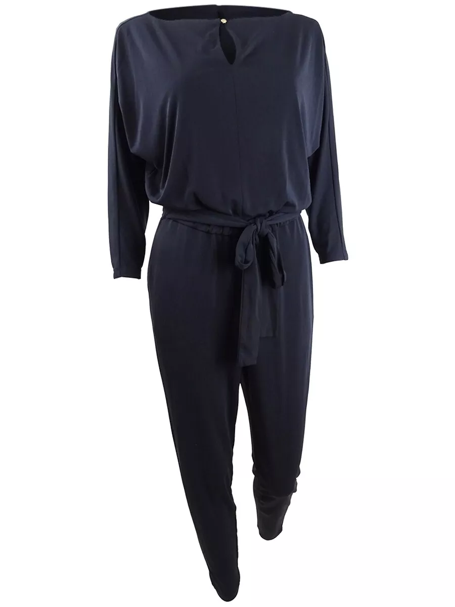 Lauren Ralph Lauren Women's Petite Jumpsuit (PL, Lauren Navy)