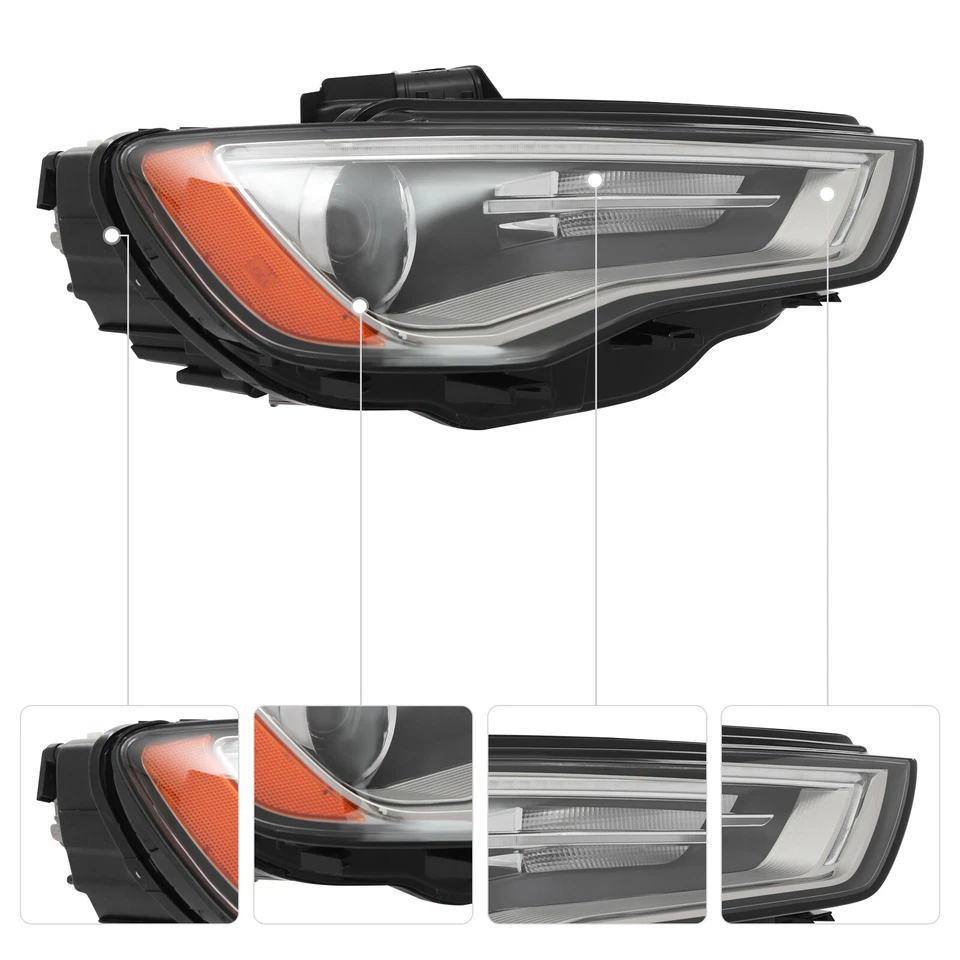 Xenon/HID Headlight For 2015-2016 Audi A3 S3 Non-AFS Headlamp Passenger Side RH Foto 3 de 4