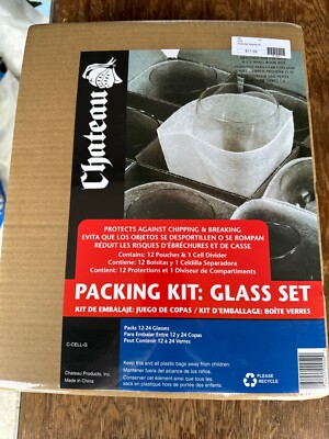 CHATEAU Moving Day Dishes PACKING KIT Protects Against Chipping & Breaking NEW