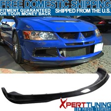 Fits 03-05 Mitsubishi Evo 8 Viii Cf Carbon Fiber Front Bumper Lip Spoiler