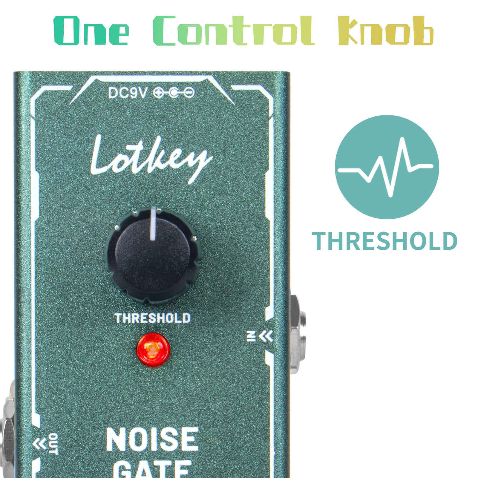 Guitar Effects Pedal Noise Gate Pedal Lotkey Mini Single Type DC 9V