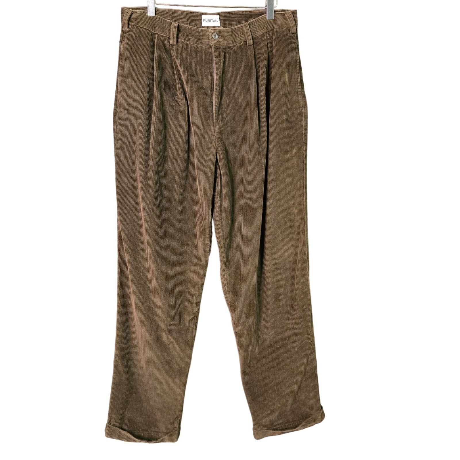 Vintage Puritan Pleated Corduroy Pants Mens Size 34 1… - Gem