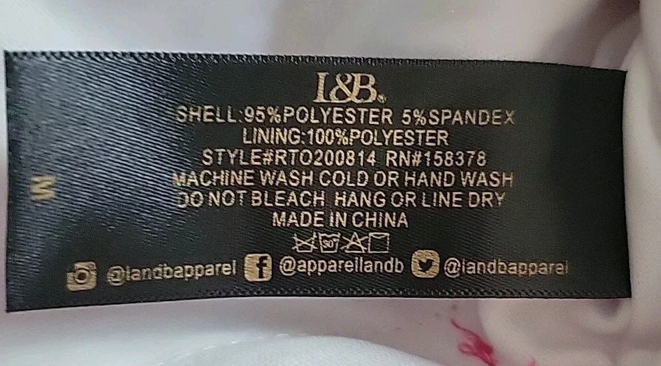 L & B Lucky And Blessed Hoodie Women's Size Medium Pink Sequin White Stars Tunic - Image 4 of 4