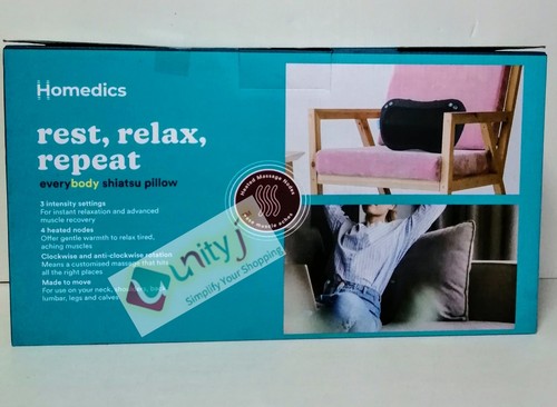 HoMedics Cuscino Massaggio Shiatsu per Tutti con Calore - Sollievo Tessuti Profondi per... - Foto 2 di 3