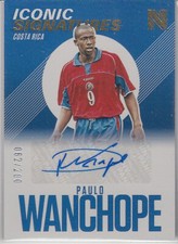2017 PANINI NOBILITY SOCCER ICONIC SIGNATURE PAULO WANCHOPE AUTO SP/200 COSTA RI
