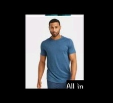 Men's Workout. Sz S Blue Short Sleeve Shirt.  Moisture Wicking. Quick Dry NWT