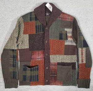 polo patchwork cardigan