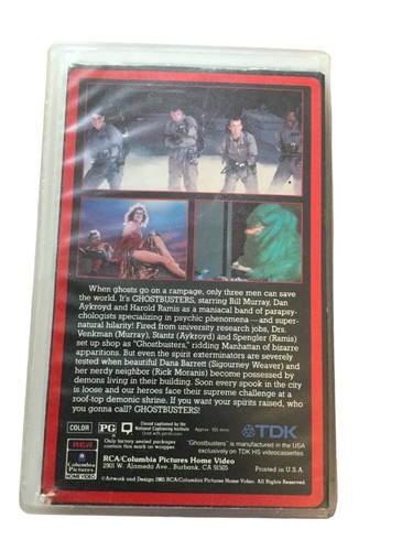 1984 Ghostbusters Beta Tape Betamax Video clamshell case Bill Murray Dan Akyroyd - Picture 3 of 5