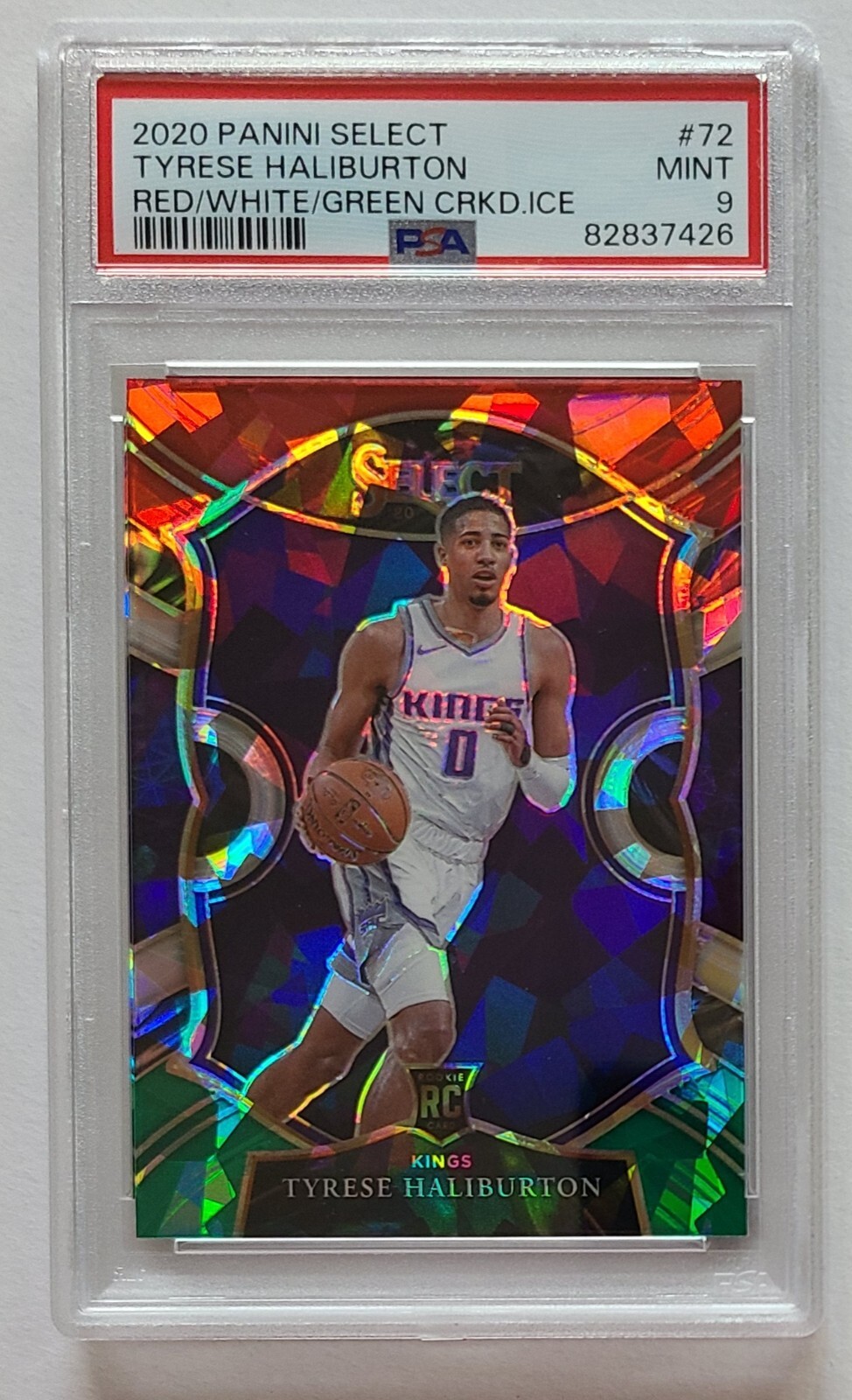 PSA 10 Card - 2020-21 Panini Select Green White Purple #72 PSA 10