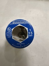 Bussmann 15 amps Dual Element Plug Fuse 4 pk -Pack of 1