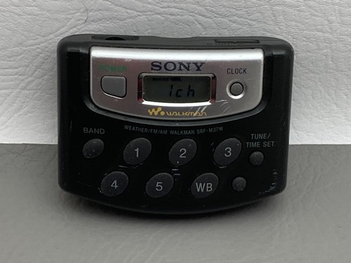 Sony Walkman SRF-M37W Portable AM/FM Weather Band Radio Working Tested