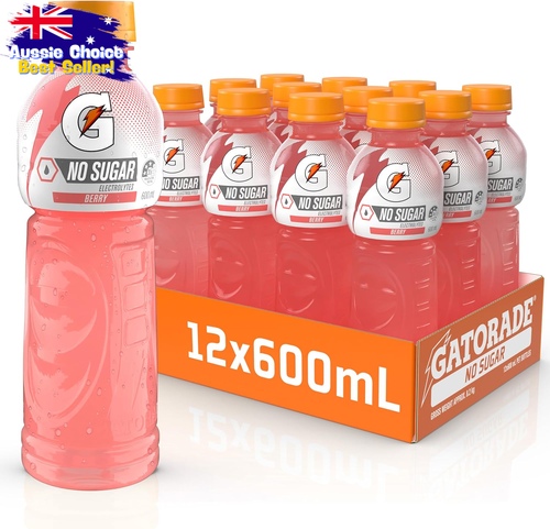 Sports Drink Berry No Sugar 12 x 600ml Electrolyte Hydration Isotonic - Picture 9 of 12