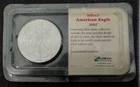 Uncirculated 2002 American Eagle Dollar 1 oz Fine Silver  by Littleton Coin Co