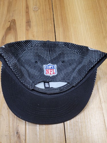 NFL Las Vegas Raiders Snapback 9fifty Flat Bill Hat Black Pepper - Imagen 4 de 7