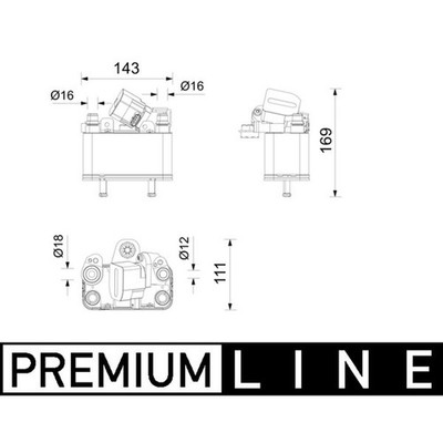 MAHLE ACH5000P Wärmetauscher Chiller für BMW iX3 G08 286 PS 64507911722