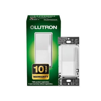 Lutron Sunnata Touch Dimmer Switch STCL-153MR-WH White LED+ White New 