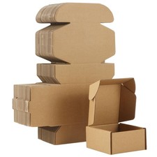 Qilery 100 Pcs Shipping Boxes Cardboard Gift Corrugated Cardboard Boxes Maile...