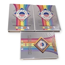 Hablando Ingles Audio Visual Language Course Set -DVDs &Books-Spanish to English