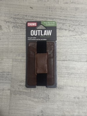 Chums OUTLAW WALLET 2 ID holders- 4 Card holders- black leather