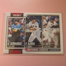 2026 Topps Series 1 #11 Kyle Schwarber National League Leaders RBIs