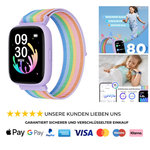 BIGGERFIVE Kinder Smartwatch 1,8 Zoll Fitness