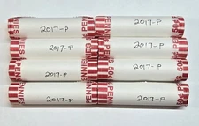 2017-P Lincoln Shield Penny Rolls Brilliant Uncirculated OBW Very Hot A-403