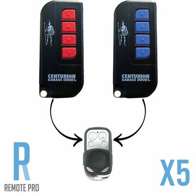 5 x Avanti/Centurion Garage Door Compatible TX4/MPS/DPS/SDO21/12 Remote T Series