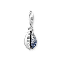 Charm-AnhäNger Muschel 925 Sterlingsilber Mit Blauen Steinen Thomas Sabo
