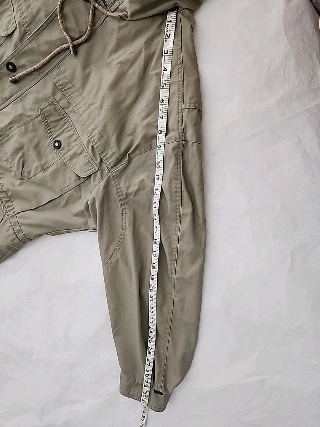 VTG London Fog Men's Large Towne Jacket Rain Parka Stowaway Hood Tan Classic 