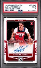 PSA Kyshawn George 2024 Donruss Optic #SS-KYS Signature Series RC POP/4 🔥🧊
