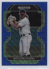 2022 Panini Prizm Draft Picks Blue Wave Prizm Michael Hobbs #PDP220 0e4z