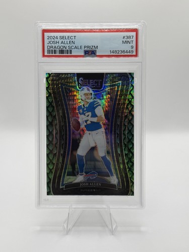 Josh Allen #387 Dragon Scale Prizm /81! Buffalo Bills! PSA 9!