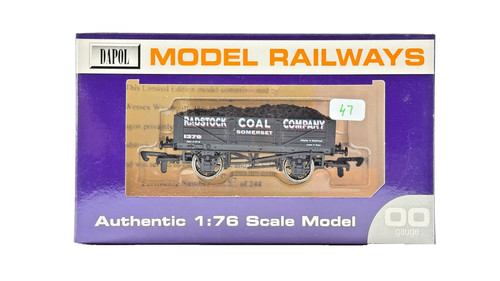 DAPOL CALIBRE 00 - RADSTOCK COAL COMPANY SOMERSET WAGON 1379 (EDICIÓN LIMITADA) | Condition: Used