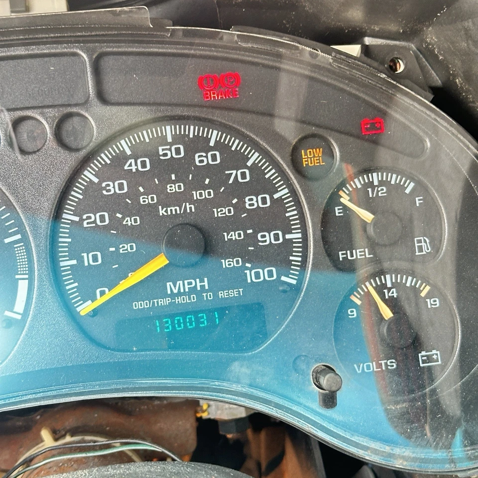 2000 Chevrolet Blazer Jimmy 4.3L painel de instrumentos velocímetro fabricante de equipamento original 16267425 - Imagem 4 de 4