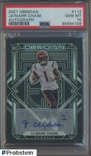 2021 Panini Obsidian #112 Ja'Marr Chase Bengals RC Rookie AUTO 11/125 PSA 10