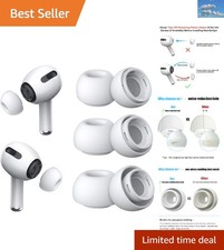 3 Pairs of Soft Silicone Replacement Ear Tips for Airpods Pro with Storage Box