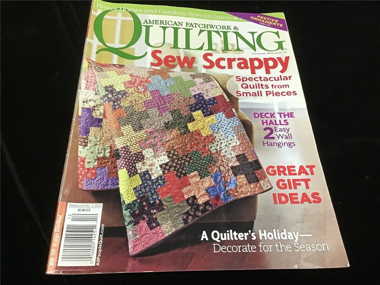 Better Homes Gardens American Patchwork Quilting Dec 2012 Special Issue