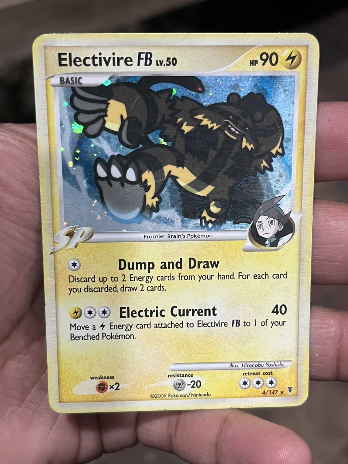 2009 Pokémon TCG Supreme Victors Electivire FB Lv.50 Holo Rare Card 4/147 MP